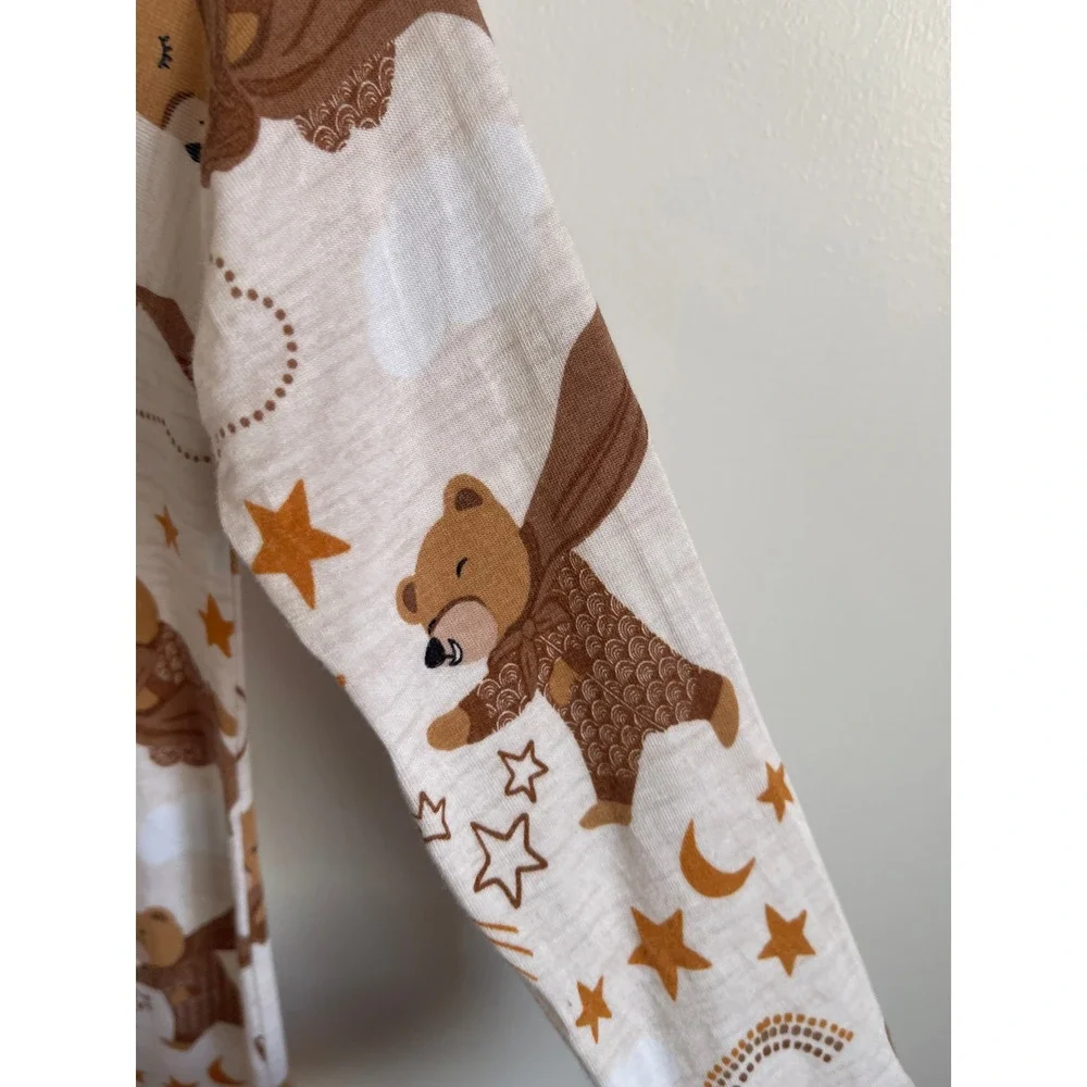 Little Sleepies Beary Sleepy Bamboo Zippy 12-18 Months